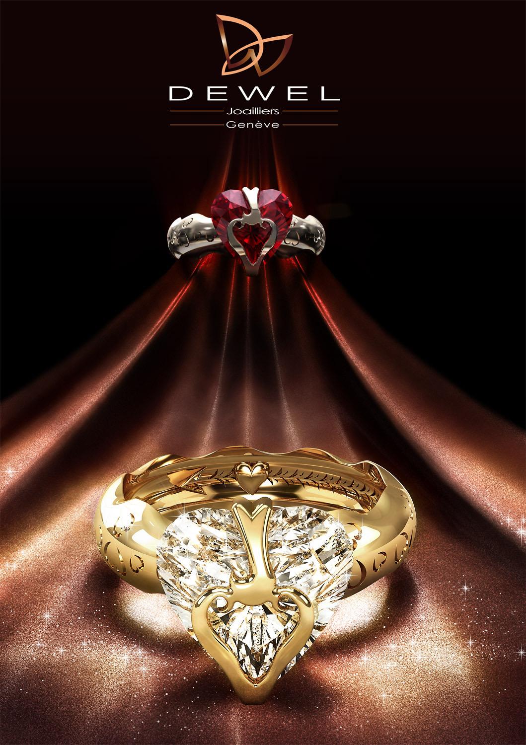 DEWEL Genève – Eternal Heart Ring - Dewel.ch