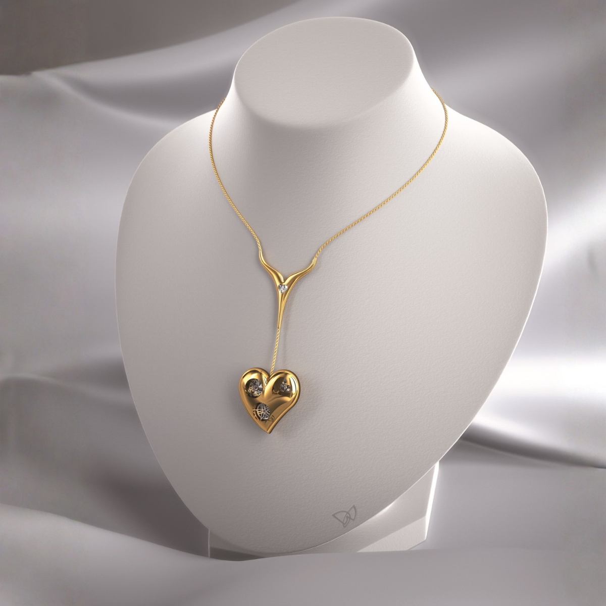 DEWEL GENEVE – HEART MECHANICA PENDANT - Dewel.ch