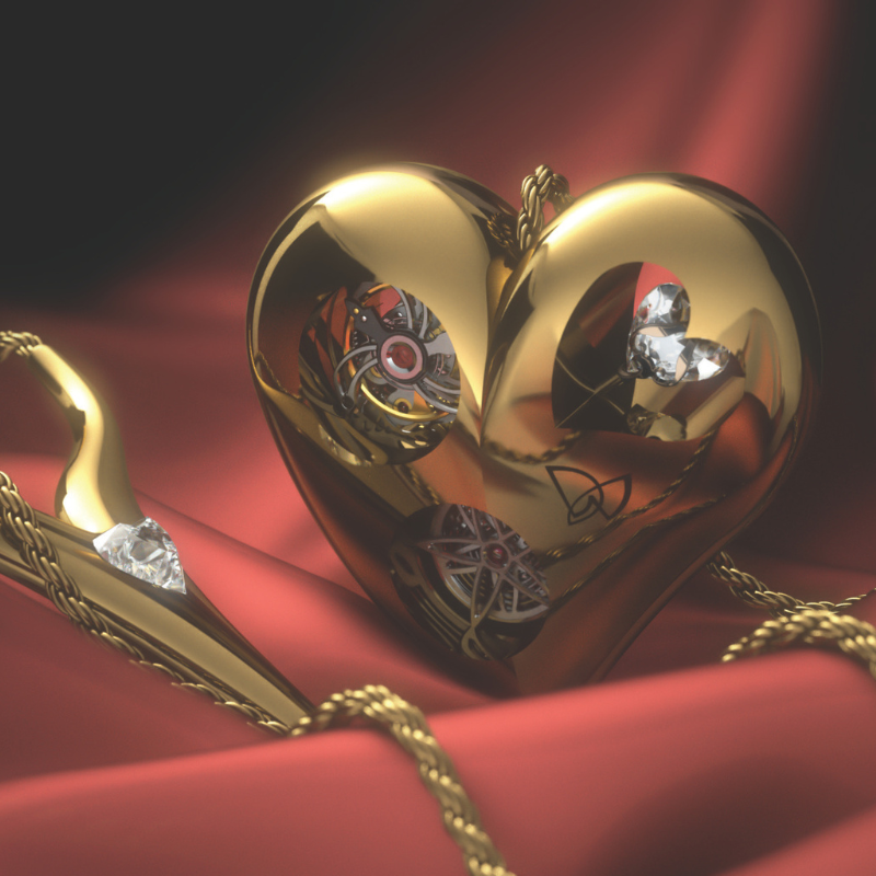 DEWEL GENEVE – HEART MECHANICA PENDANT - Dewel.ch