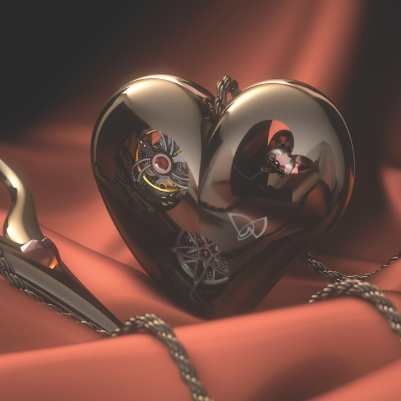 DEWEL GENEVE – HEART MECHANICA PENDANT - Dewel.ch